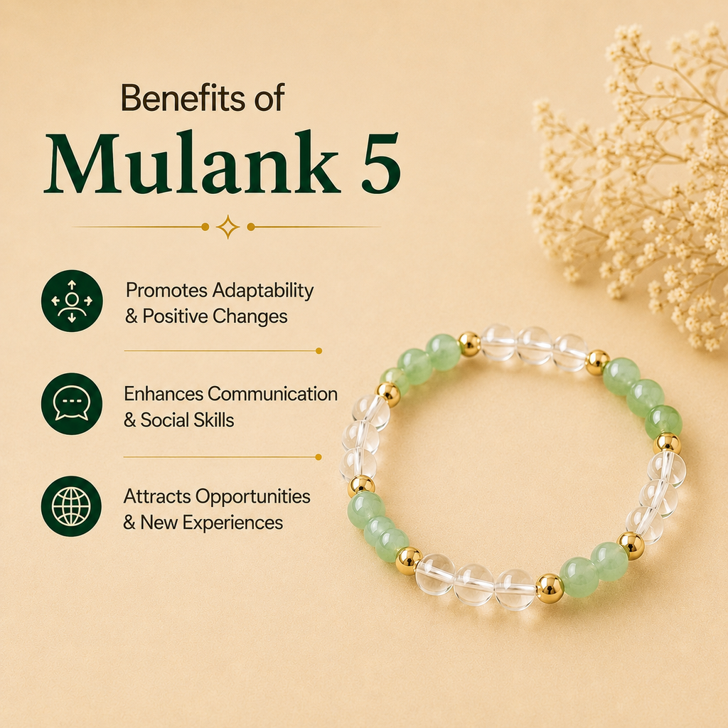 Mulank 5 (Green Aventurine + Clear Quartz)
