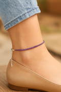 Amethyst Anklet