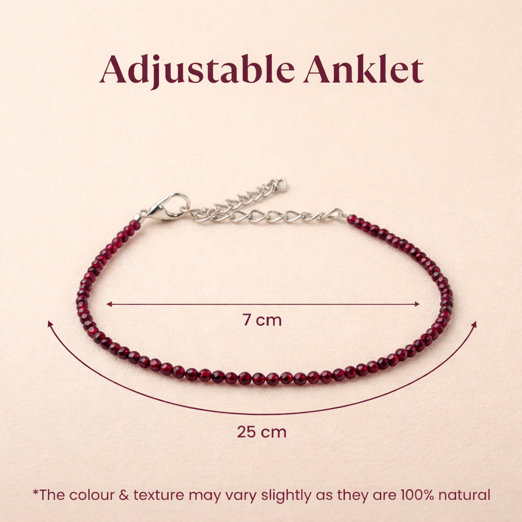 Red Garnet Anklet