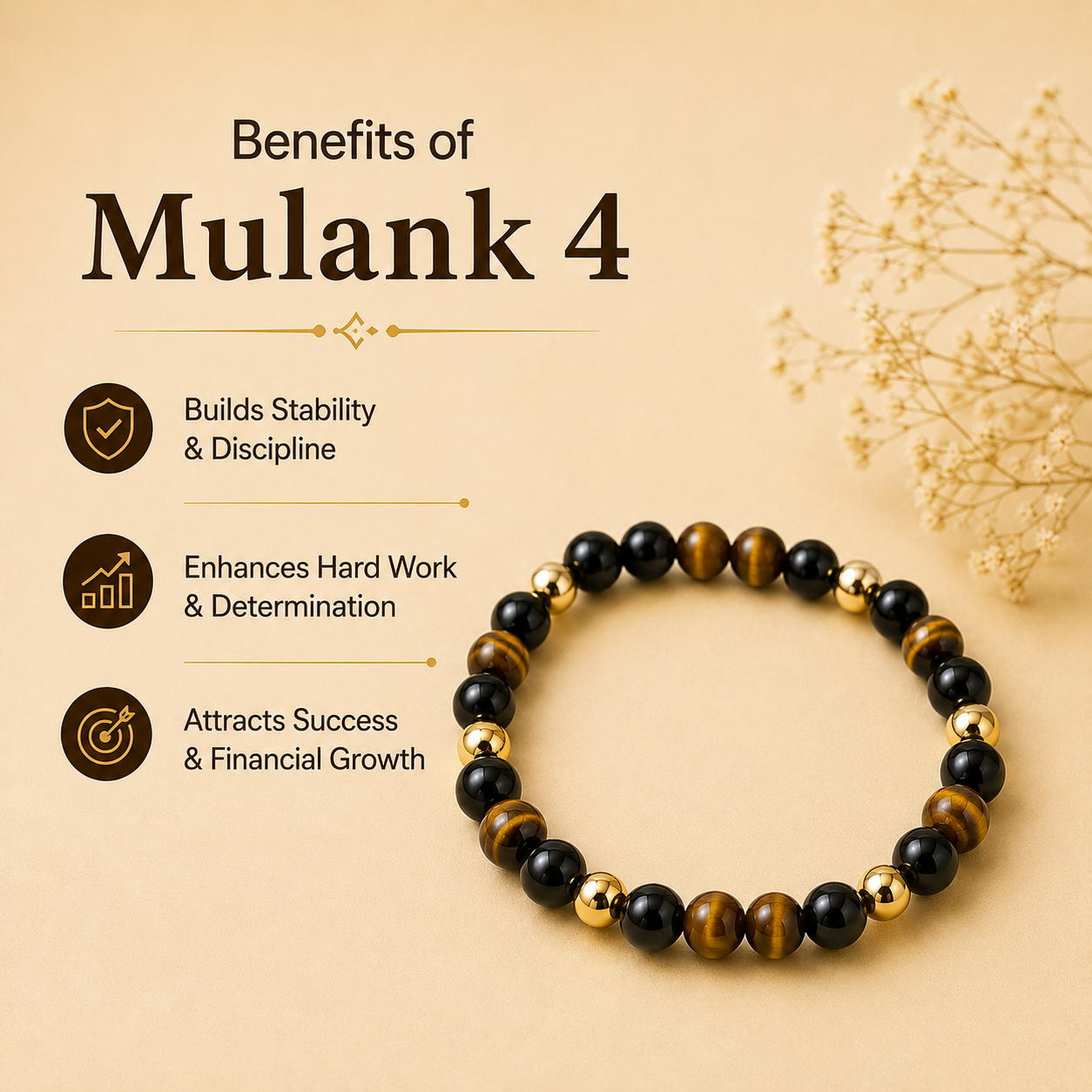 Mulank 4 (Black Obsidian + Tiger Eye)