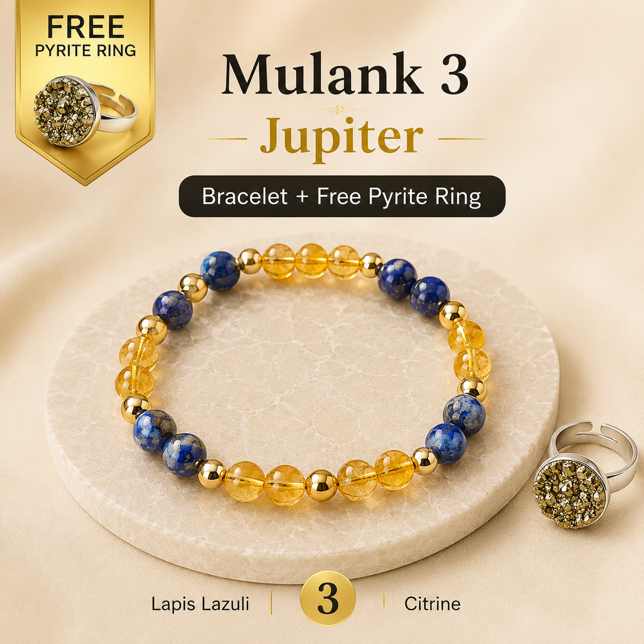 Mulank 3 (Lapiz Lazuli + Citrine)