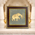 7 Trunk (Sund) Haathi on Raw Pyrite Frame
