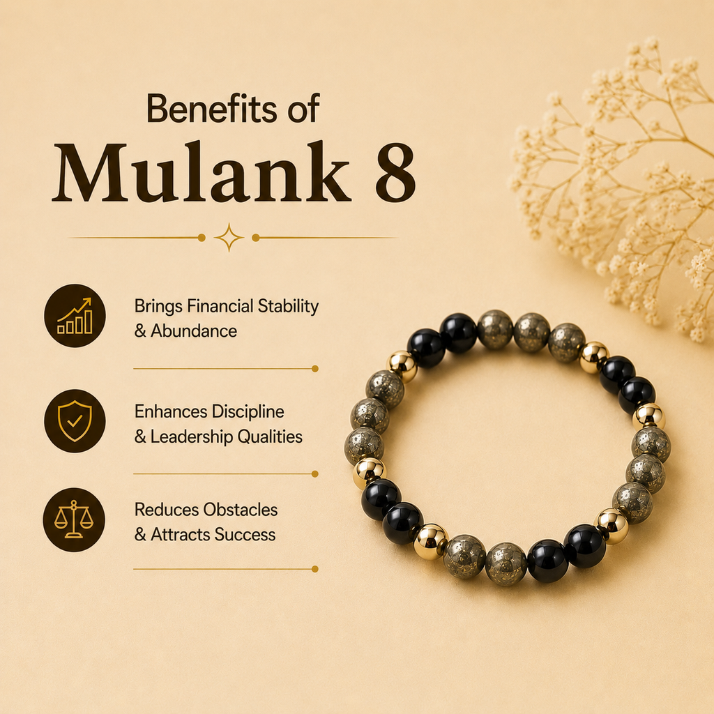 Mulank 8 (Black Obsidian + Pyrite)