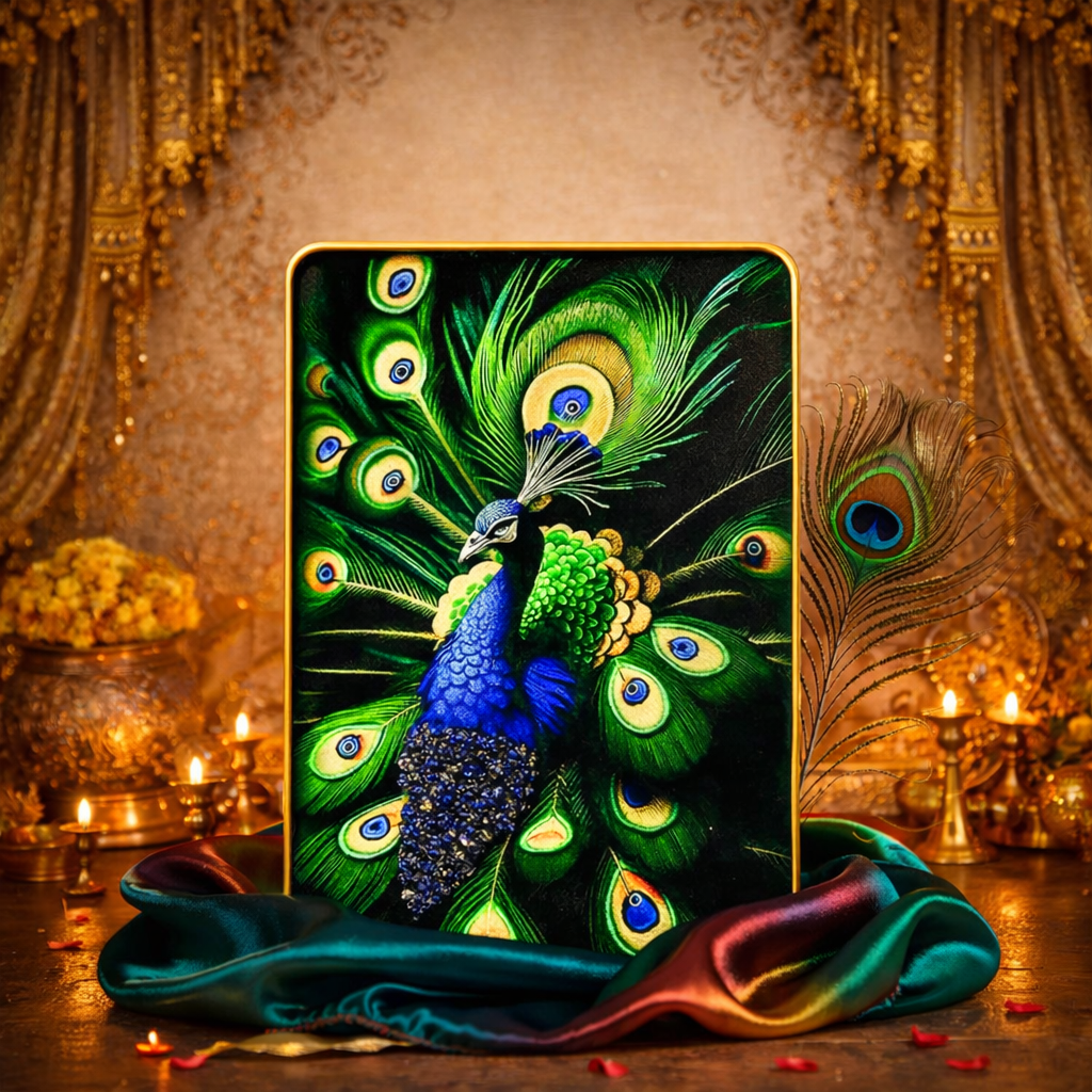 Royal Lapis Peacock Wall Art