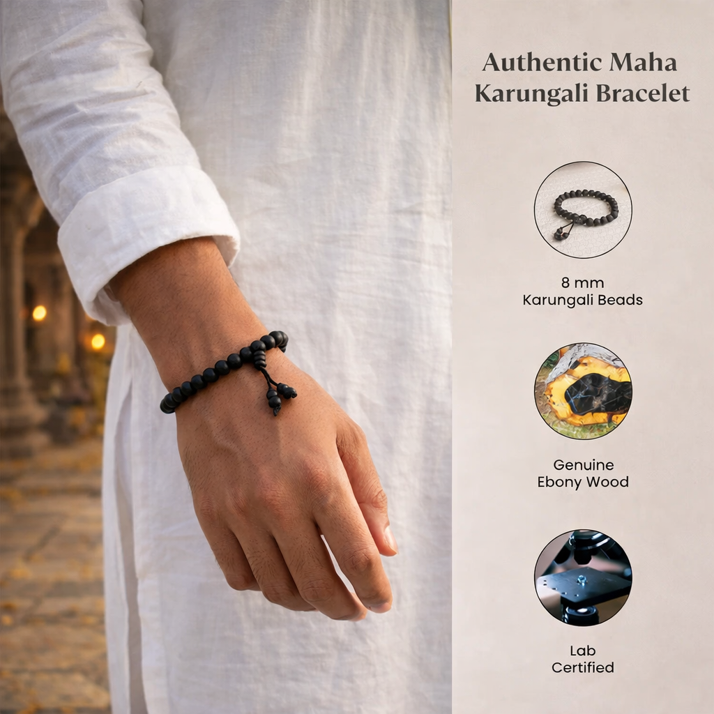 Karungali Mala & Bracelet Combo