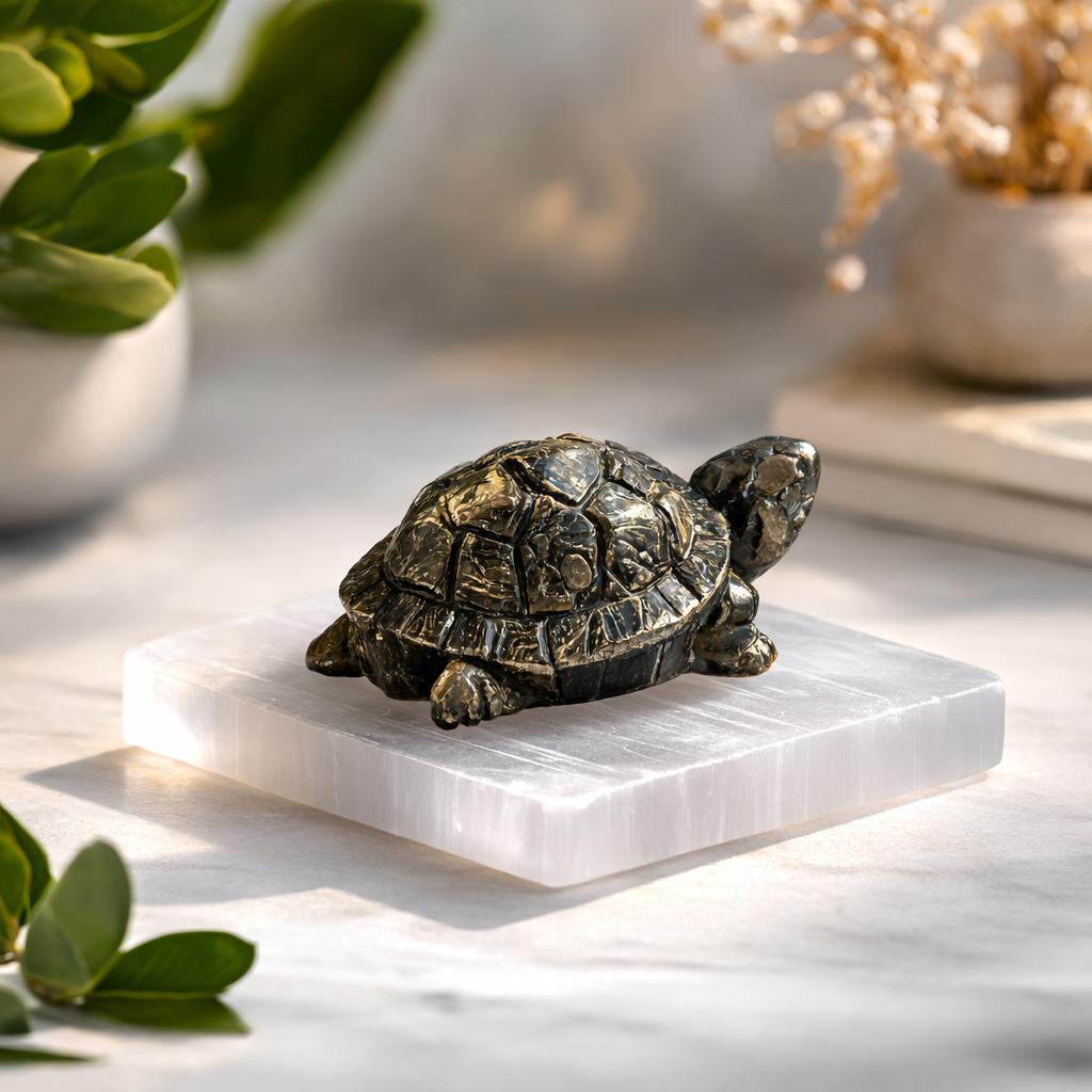 Pyrite Money Magnet Turtle