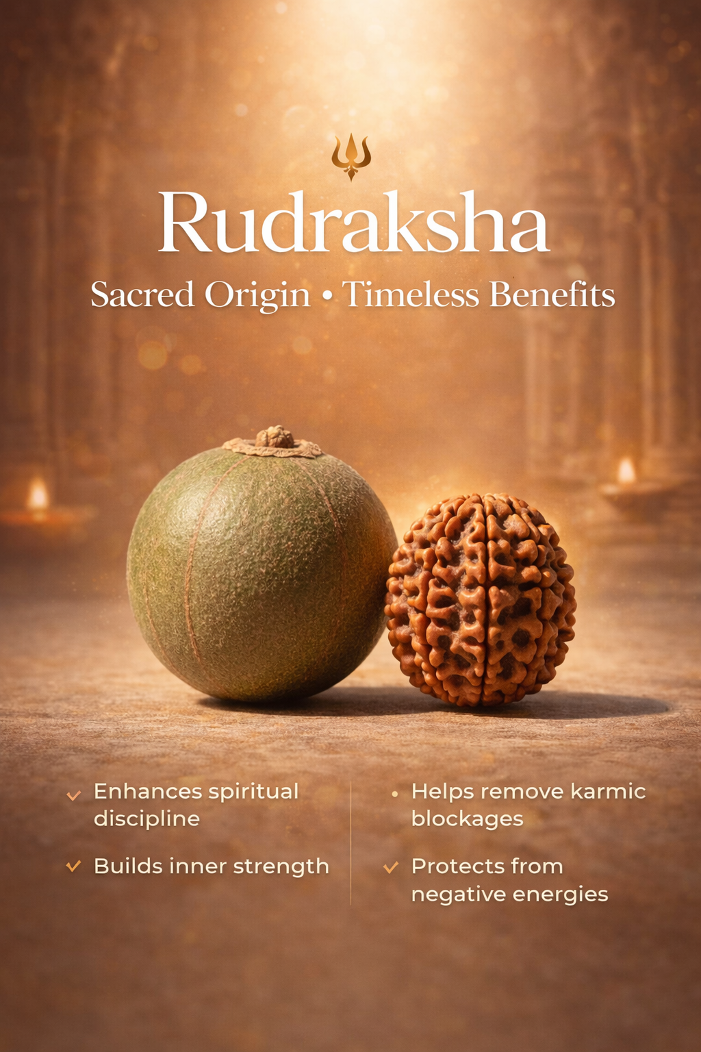 Rudraksha Bracelet With Silver Caps