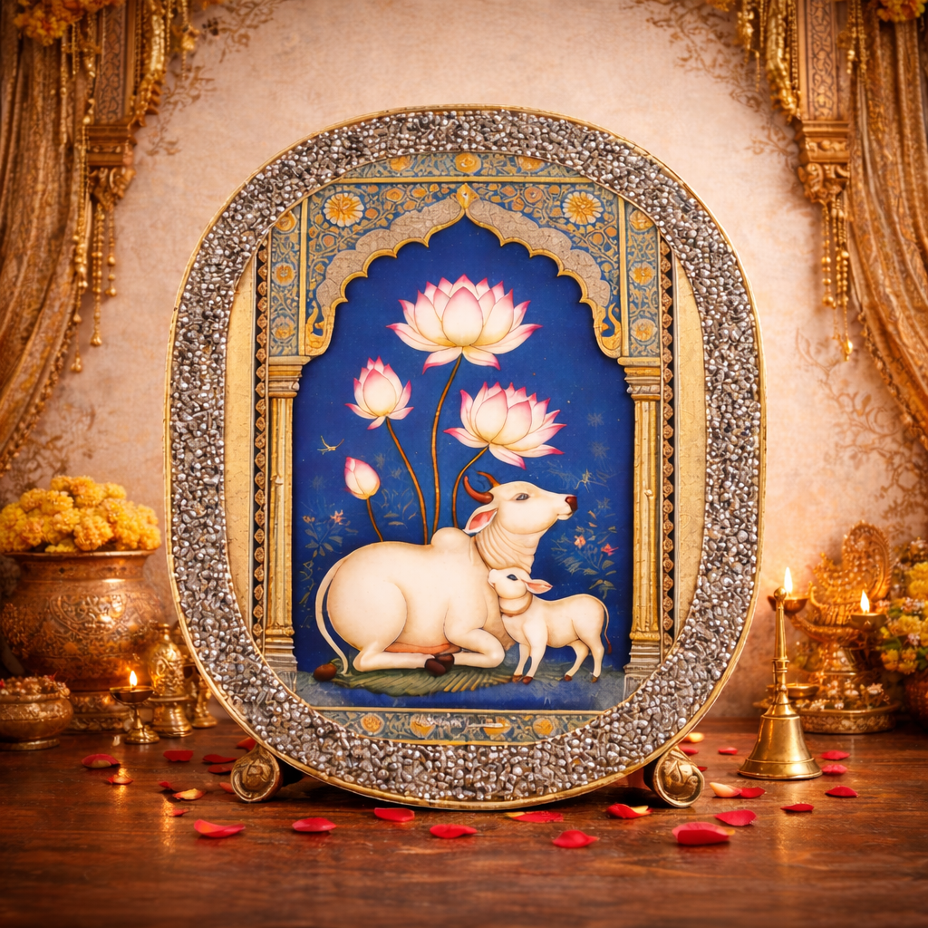 Surabhi Kamal Lakshmi Pyrite Plate