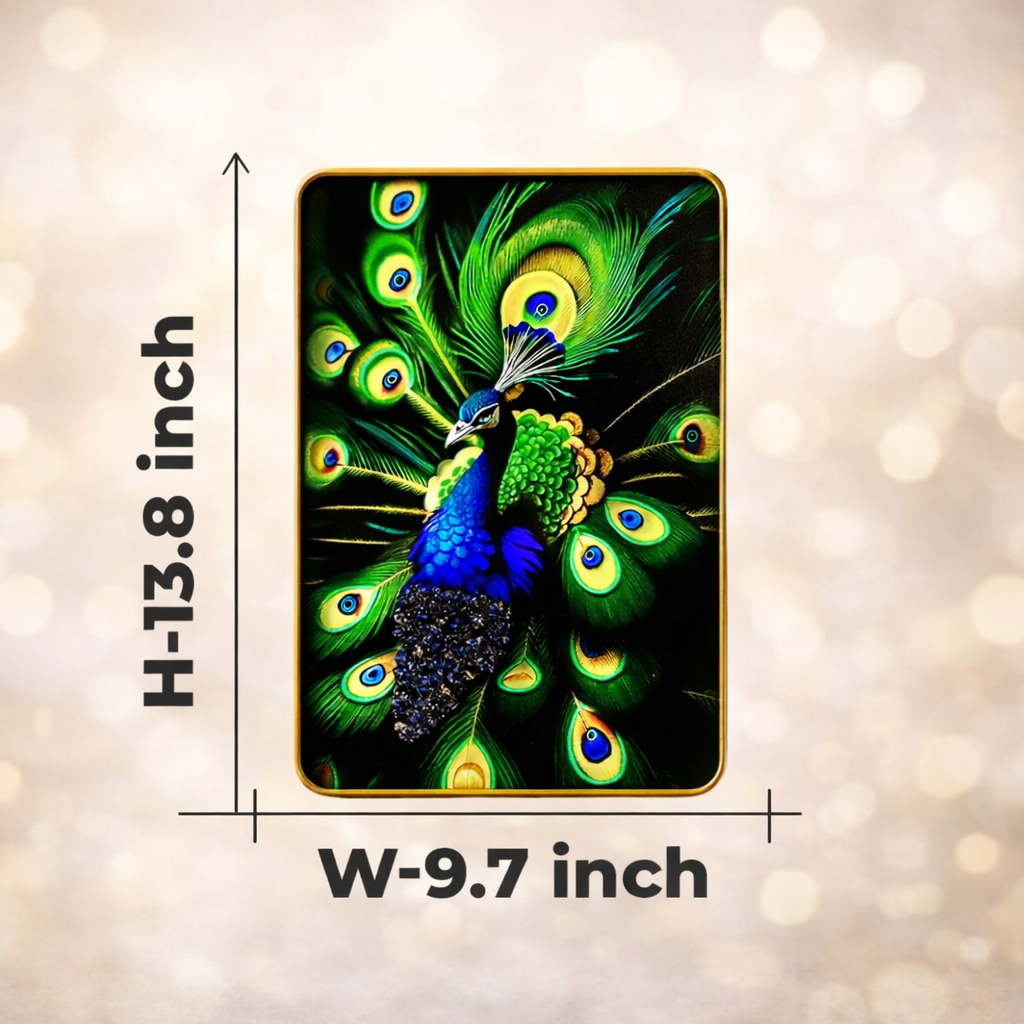 Royal Lapis Peacock Wall Art