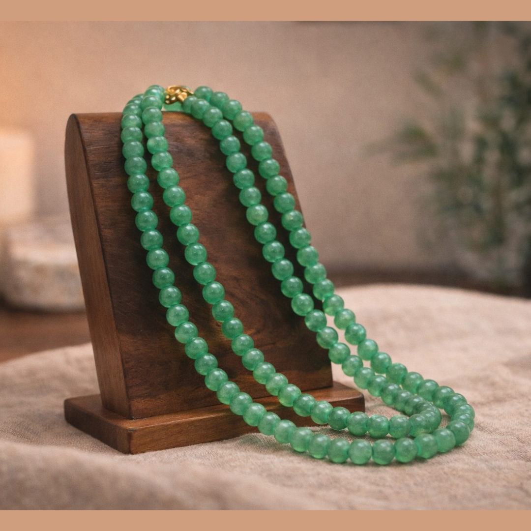 Green Aventurine Mala (8mm, 108 Beads)