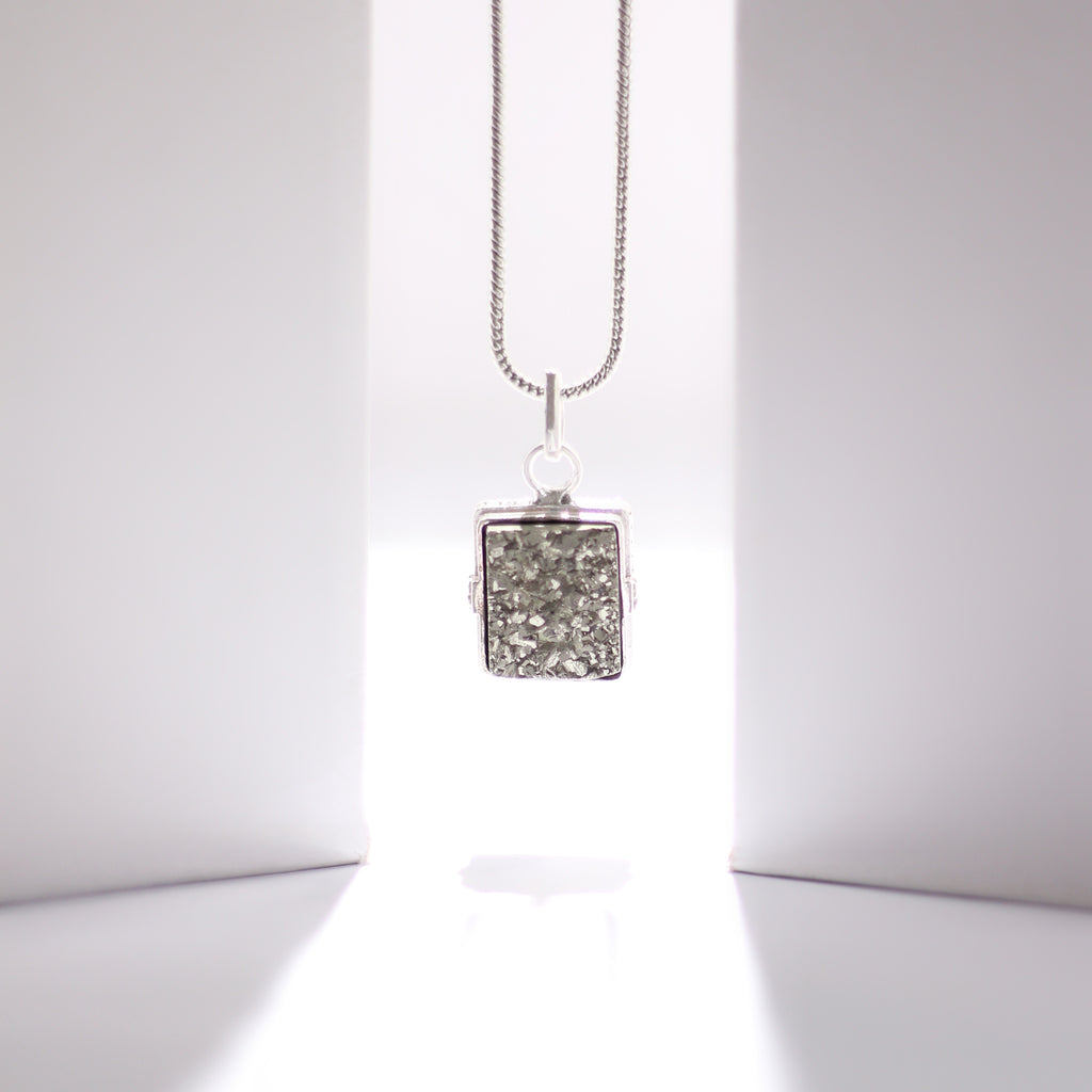 Silver Pyrite Pendant