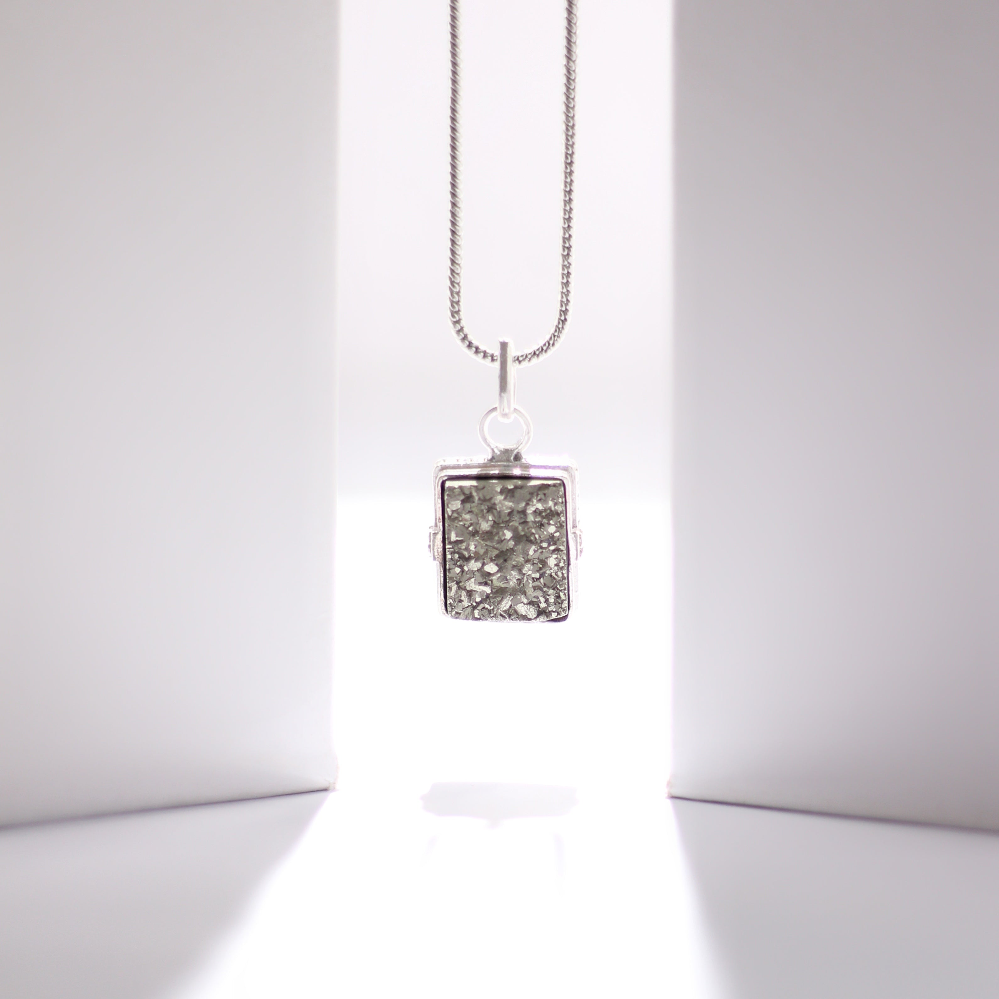 Silver Pyrite Pendant