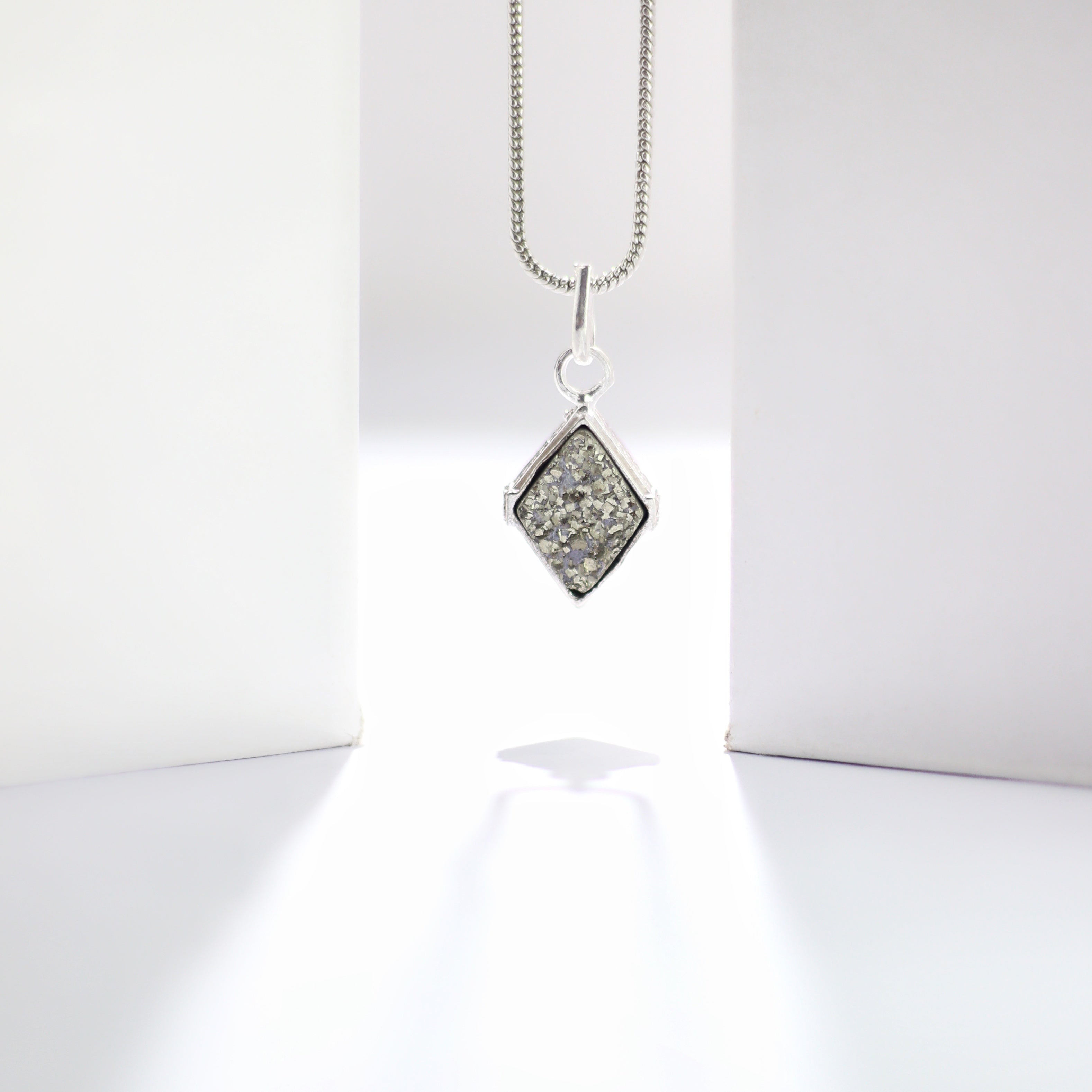 Silver Pyrite Pendant