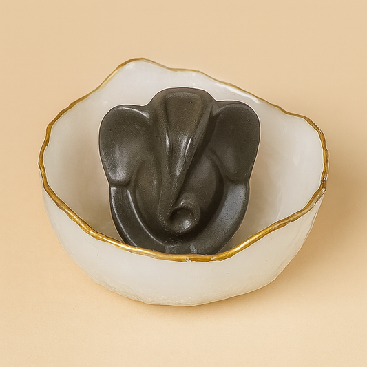 Pyrite Ganesha Money Bowl