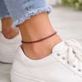 Red Garnet Anklet
