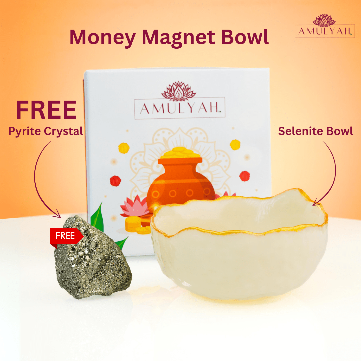 Money Magnet Bowl (FREE Pyrite Crystal)