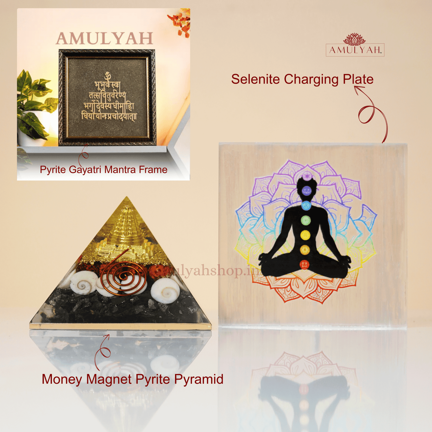Money Magnet Duo with Super Charger Selenite Plate