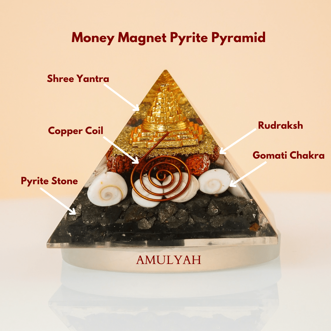 Money Magnet Pyrite Pyramid
