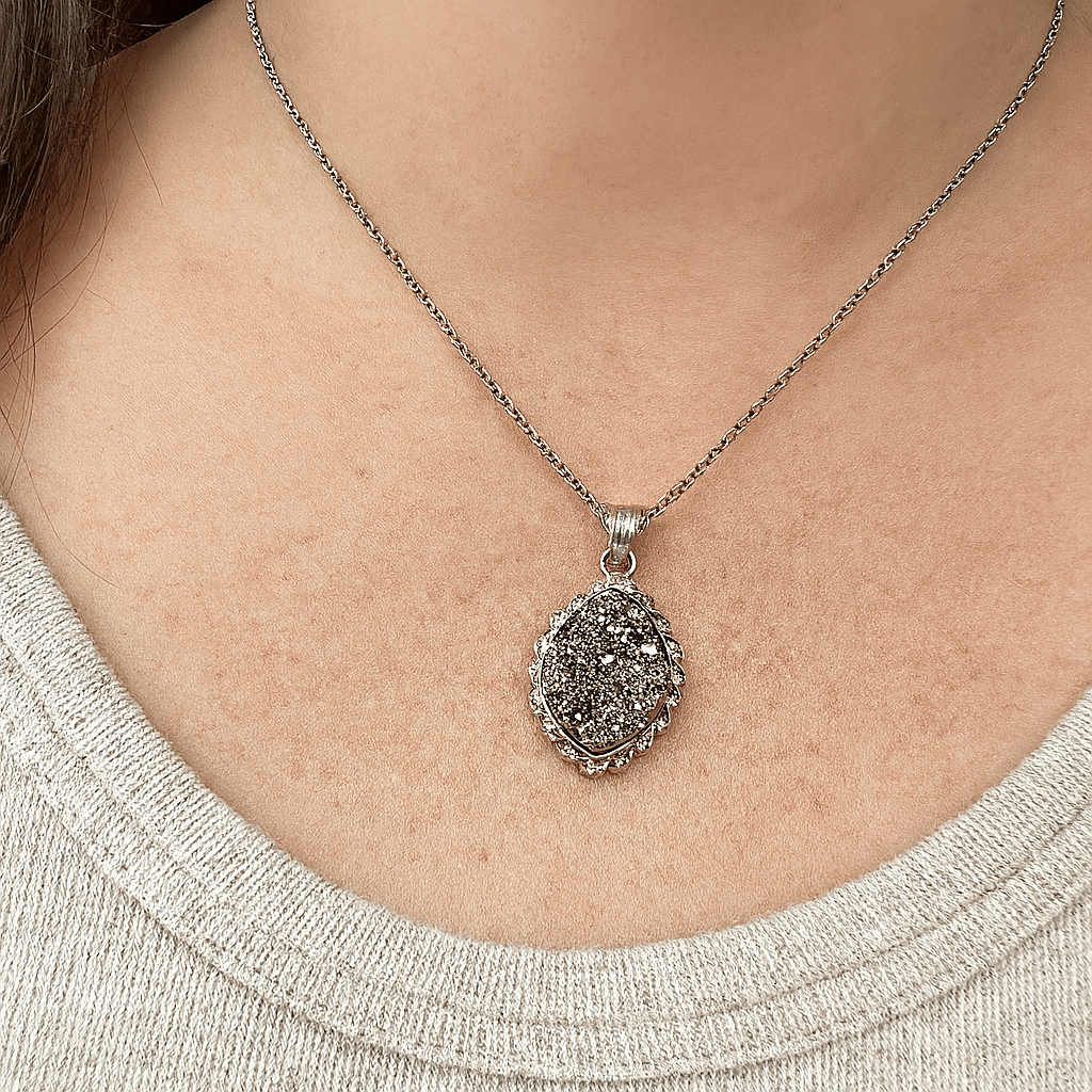 Pyrite Pendant Assymetrical